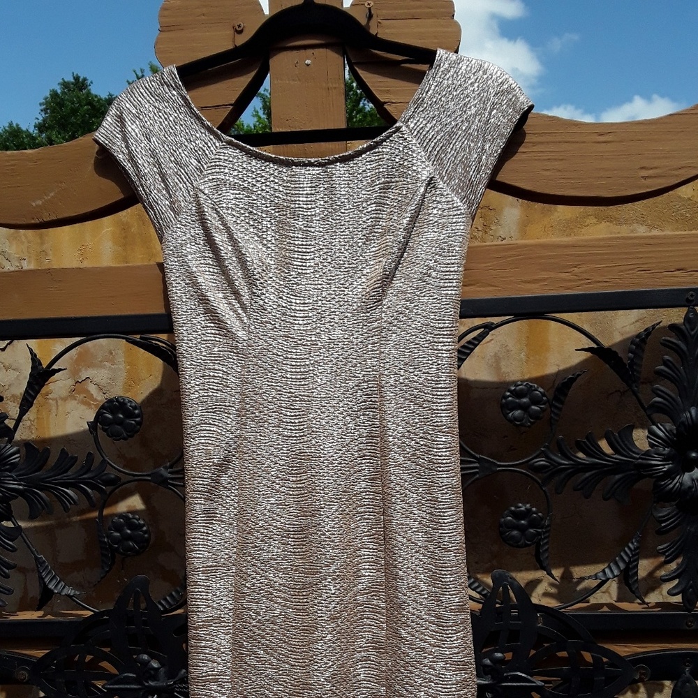 Gorgeous Gold Mini Dress by Guess